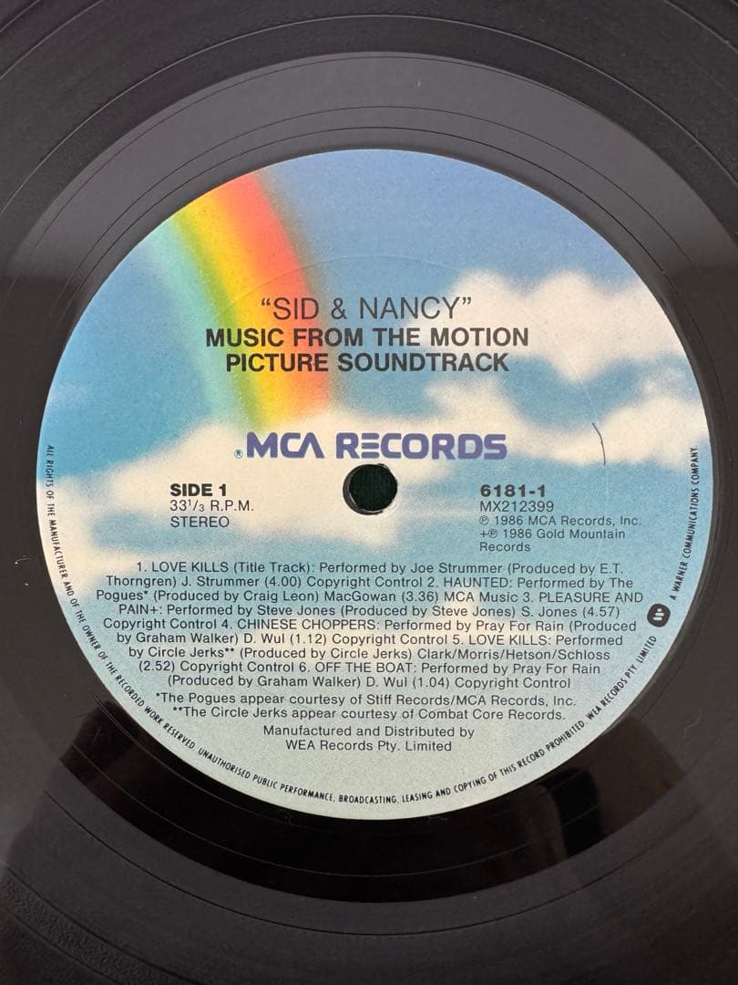 OST SID AND NANCY 盤美品
