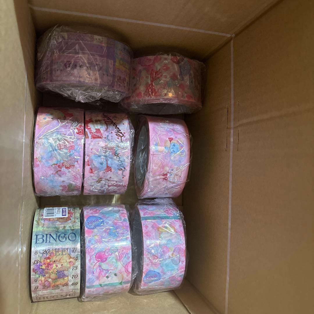 カラフルな花柄いろいろOPPテープ26個セット