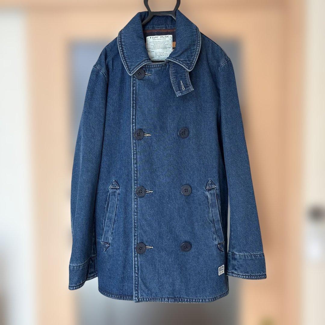 AVIREX TYPE BLUE 　デニムジャケット　ピーコート