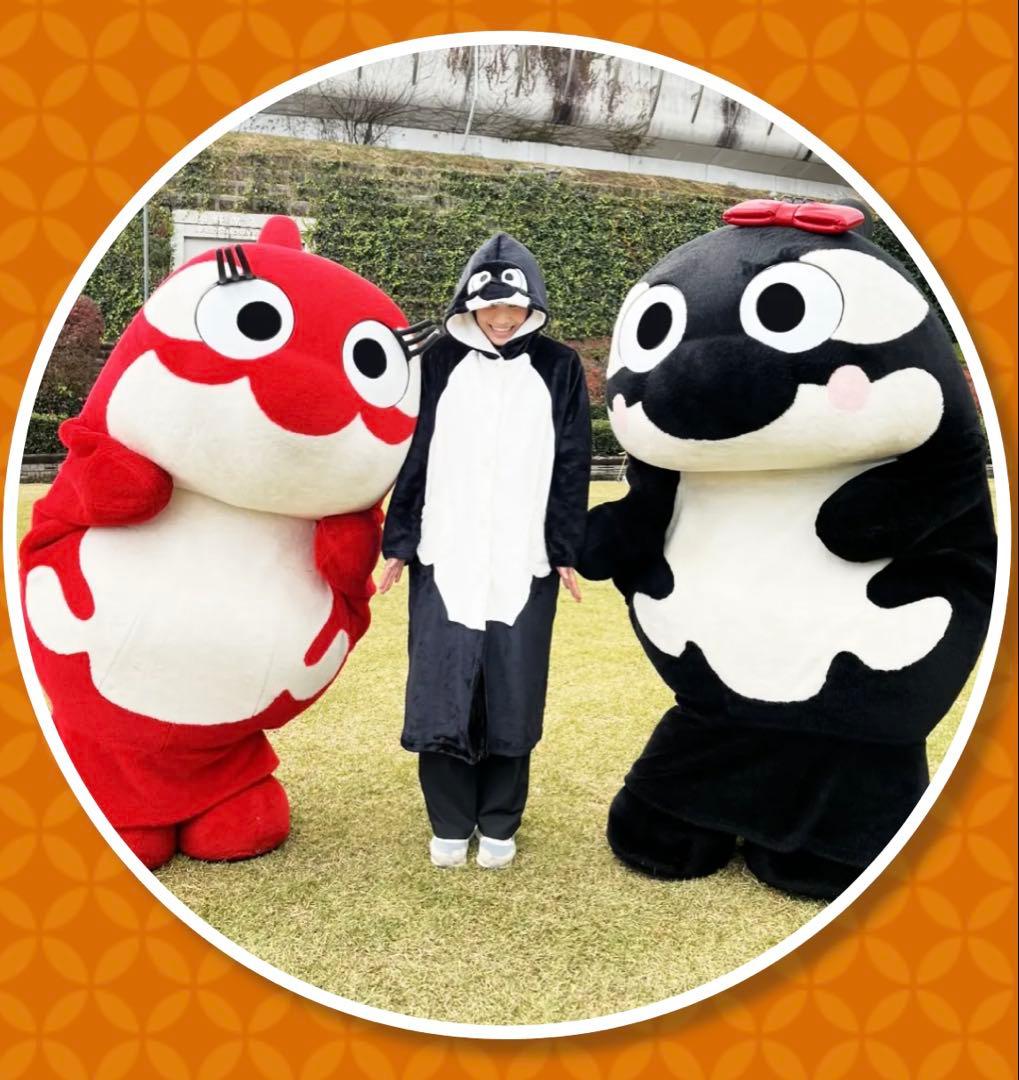 グランパスくん　着る毛布　L-XLサイズ