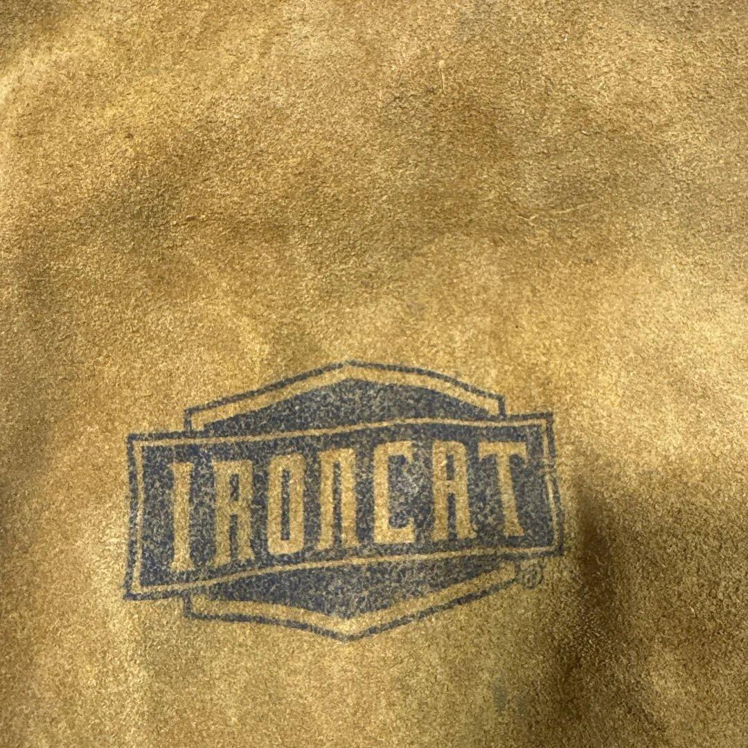 IRONCAT 7005スエードジャケット ブラウン　溶接ジャケット XL