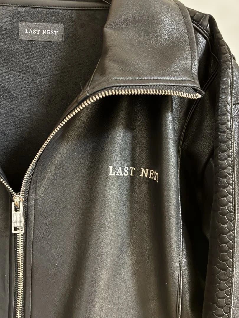 LAST NEST ブラックレザージャケット　希少　XL