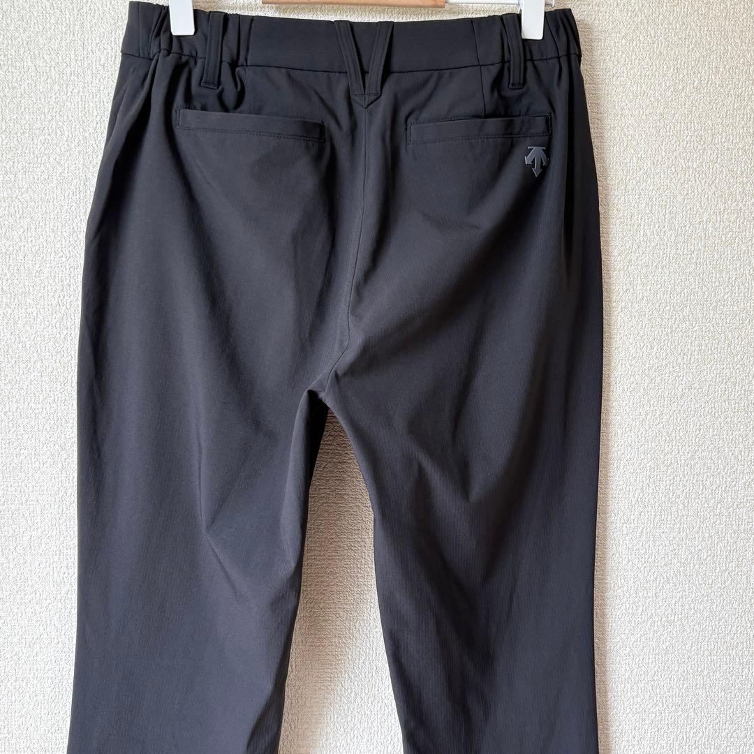 【美品】DESCENTE GOLF シャドーストライプピケロングパンツM