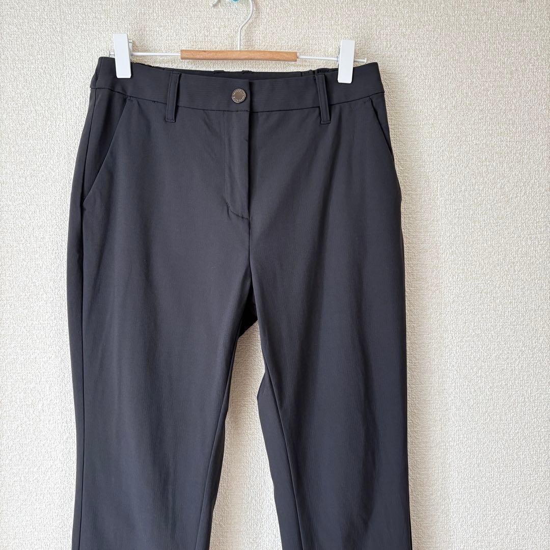 【美品】DESCENTE GOLF シャドーストライプピケロングパンツM