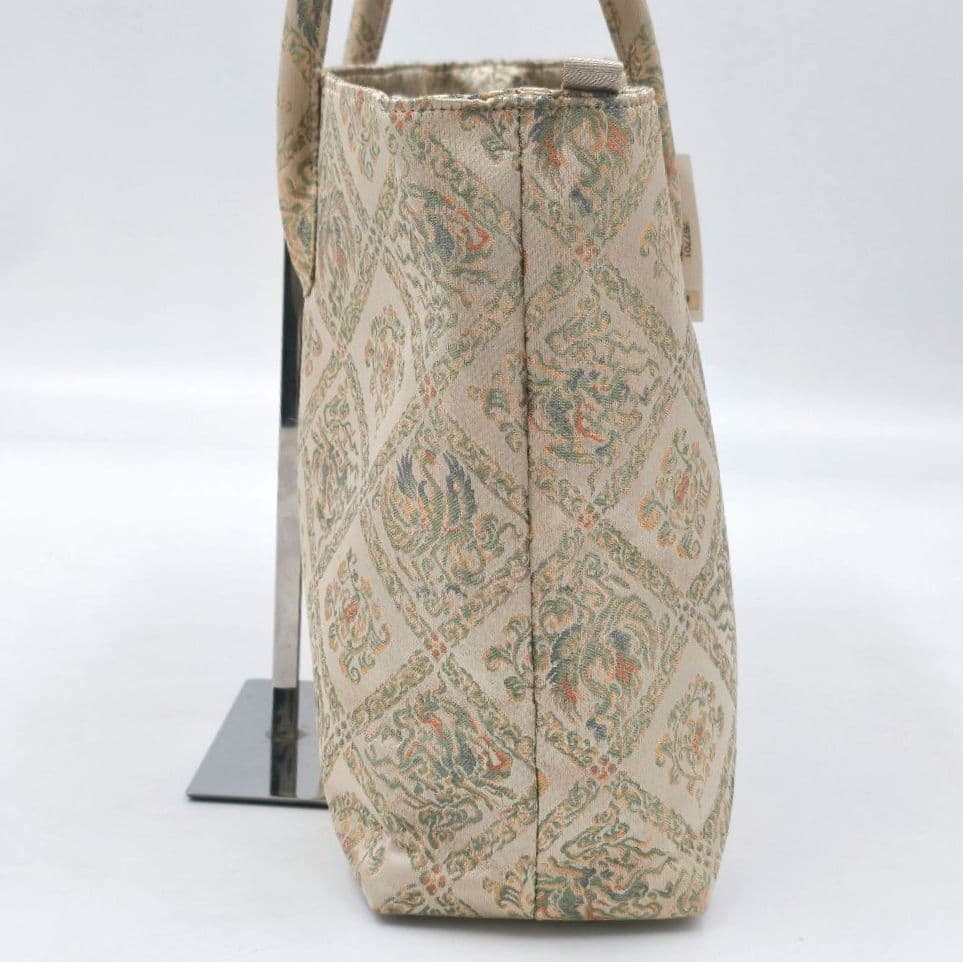 【タグ付き美品 高級◎】川島織物 和装バッグ 花柄 A4可 お稽古 着物