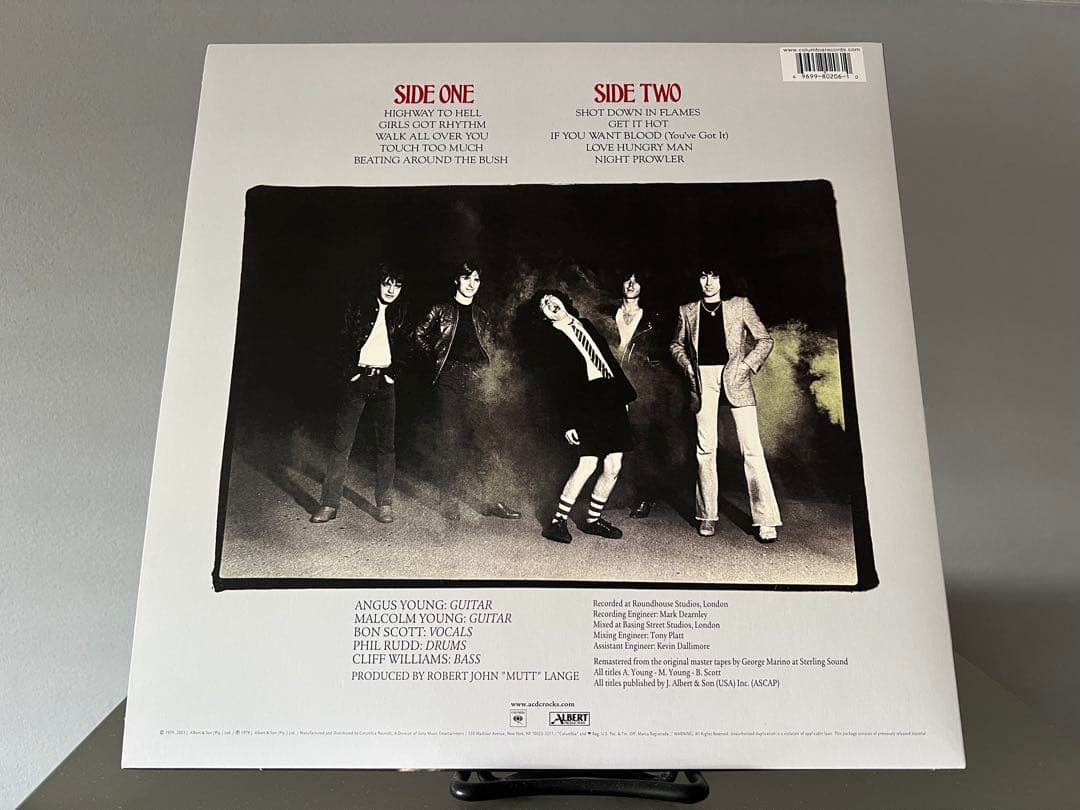 AC/DC HIGHWAY TO HELL レコード
