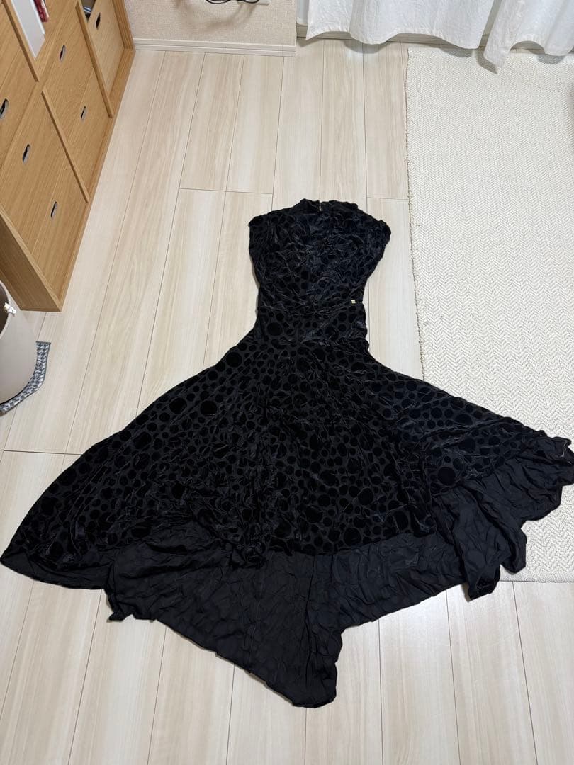 エスパンサルバーグ　チェルナーロングドレスブ ラック（M）