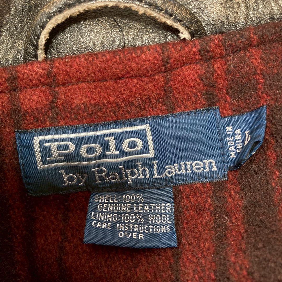 Polo by Ralph Lauren レザージャケット ブラウン L 短丈