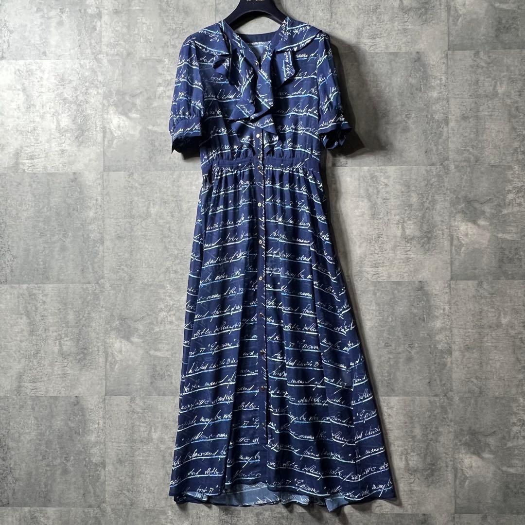 LOULOU WILLOUGHBY RATTIレタードボーダーワンピース美品