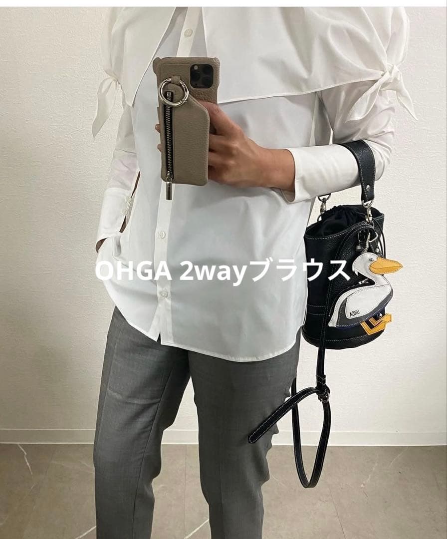 OHGA 2wayリボンブラウス