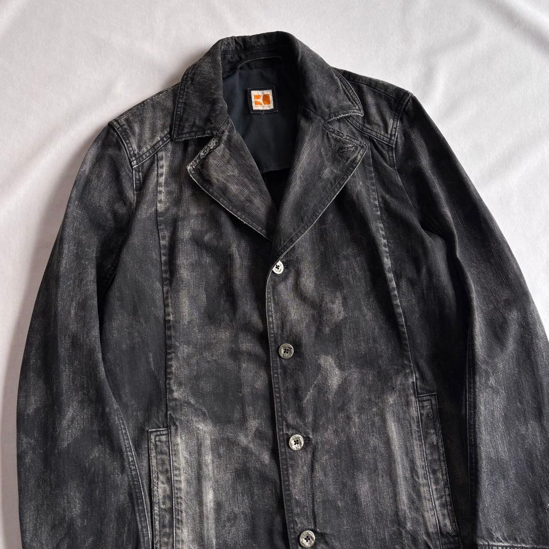 ジャケット・アウター 00s BOSS ORANGE black denim coat Archive