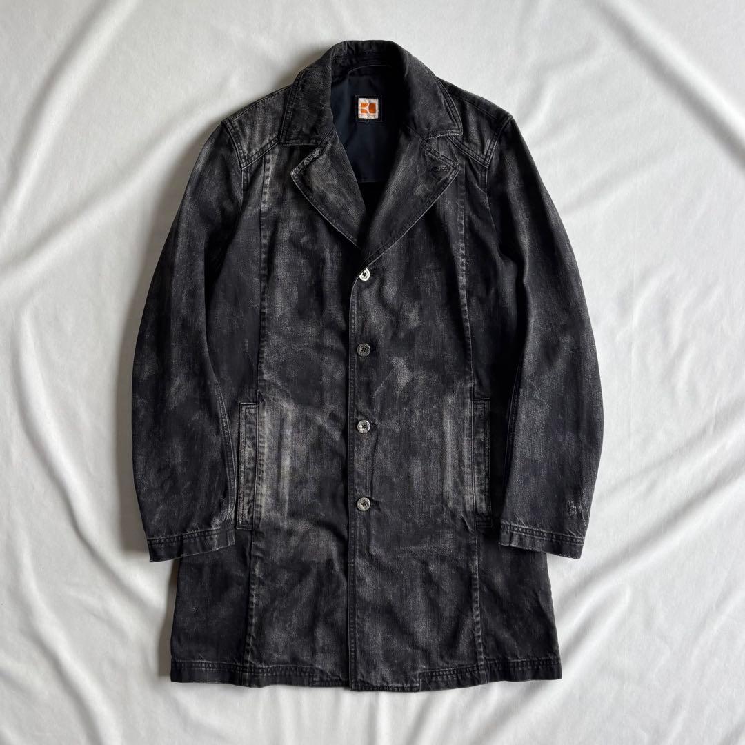 ジャケット・アウター 00s BOSS ORANGE black denim coat Archive