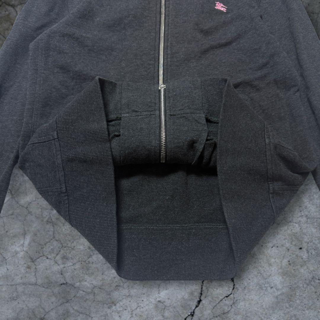 BURBERRY バーバリー ジップアップパーカー ファー ピンクロゴ y2k