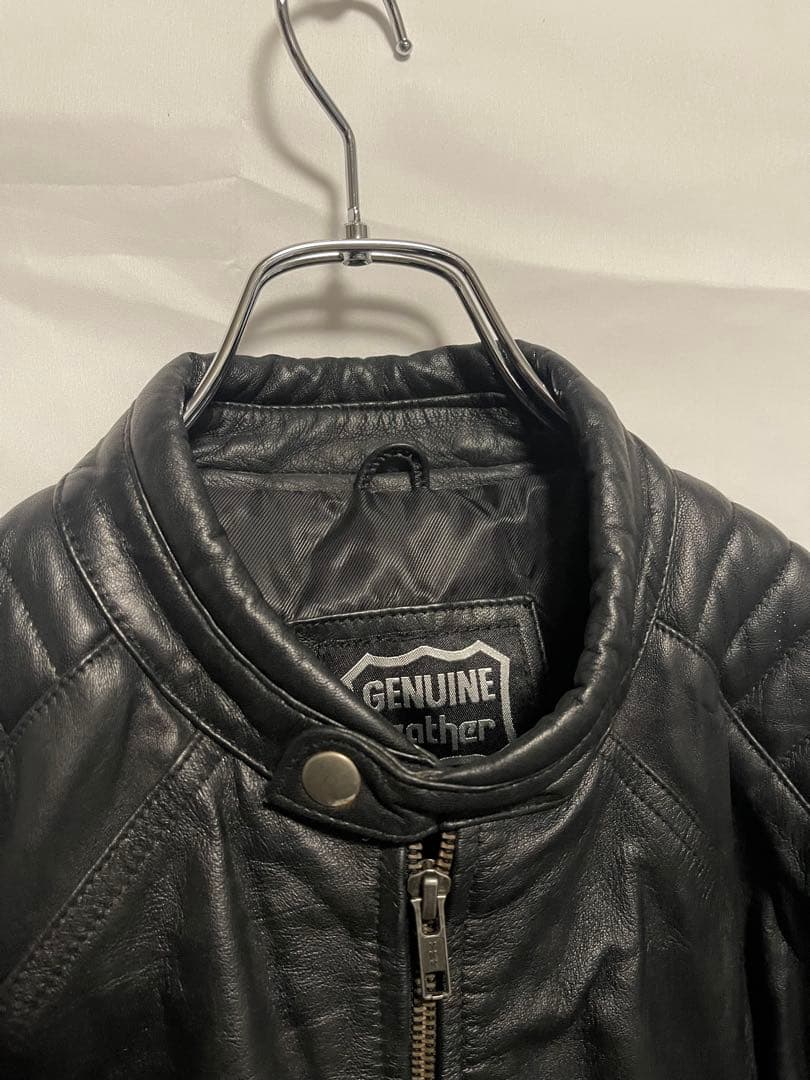 ★GENUINE Leather★レザー ライダースジャケット★バイカー★XL★