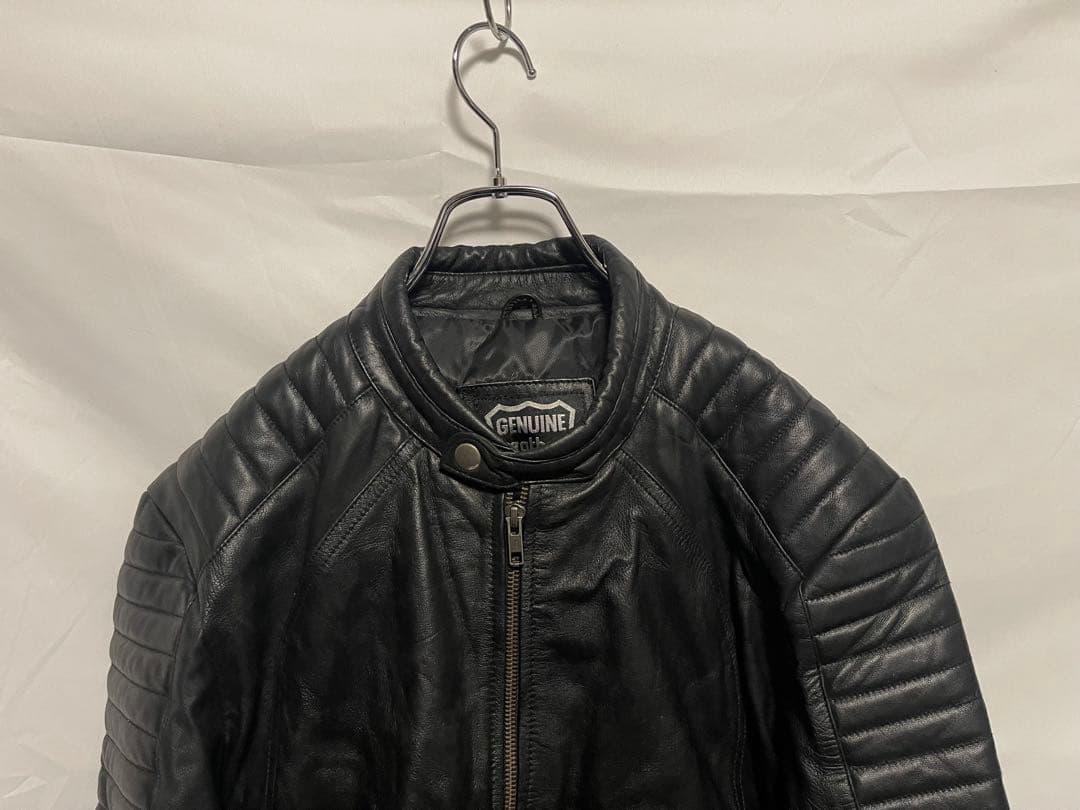 ★GENUINE Leather★レザー ライダースジャケット★バイカー★XL★
