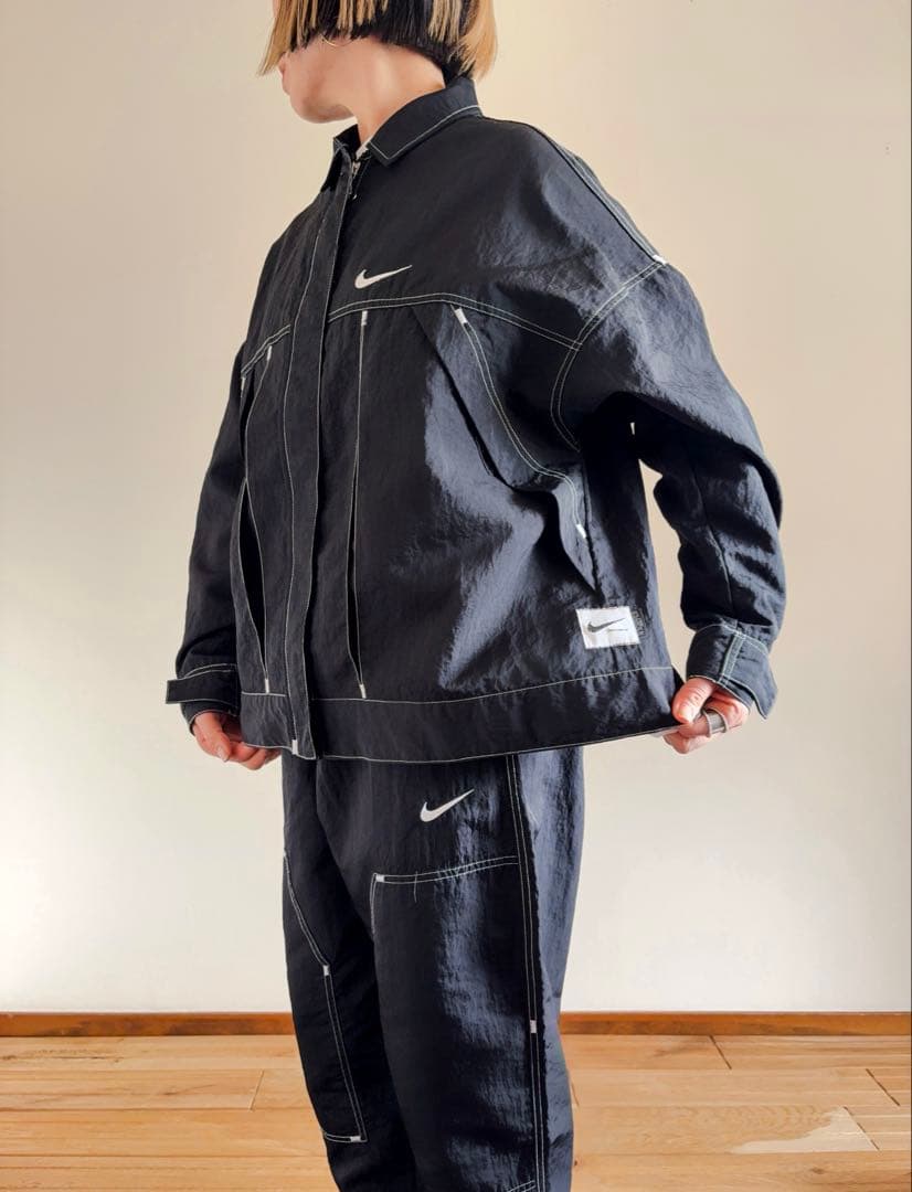 NIKE nylon jacket × pants set up