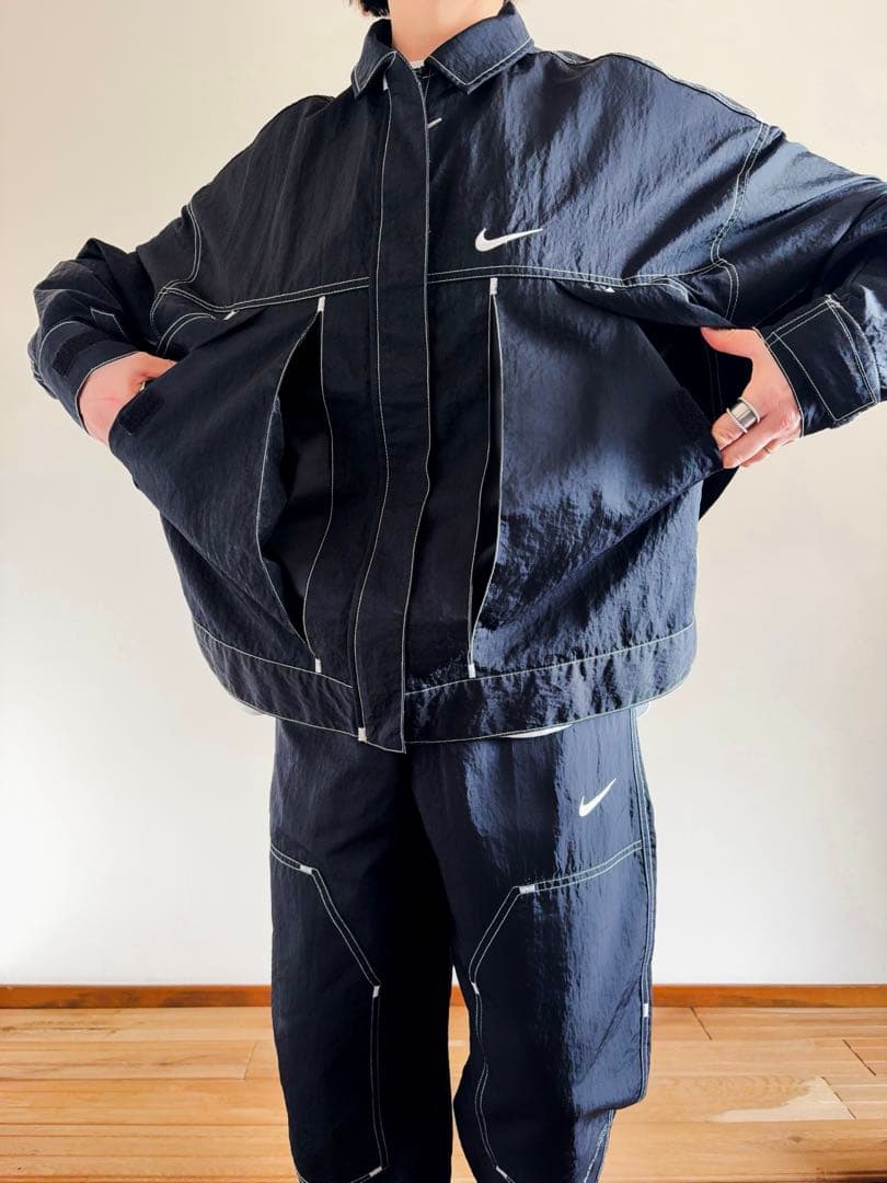 NIKE nylon jacket × pants set up