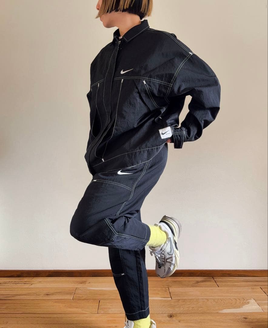 NIKE nylon jacket × pants set up