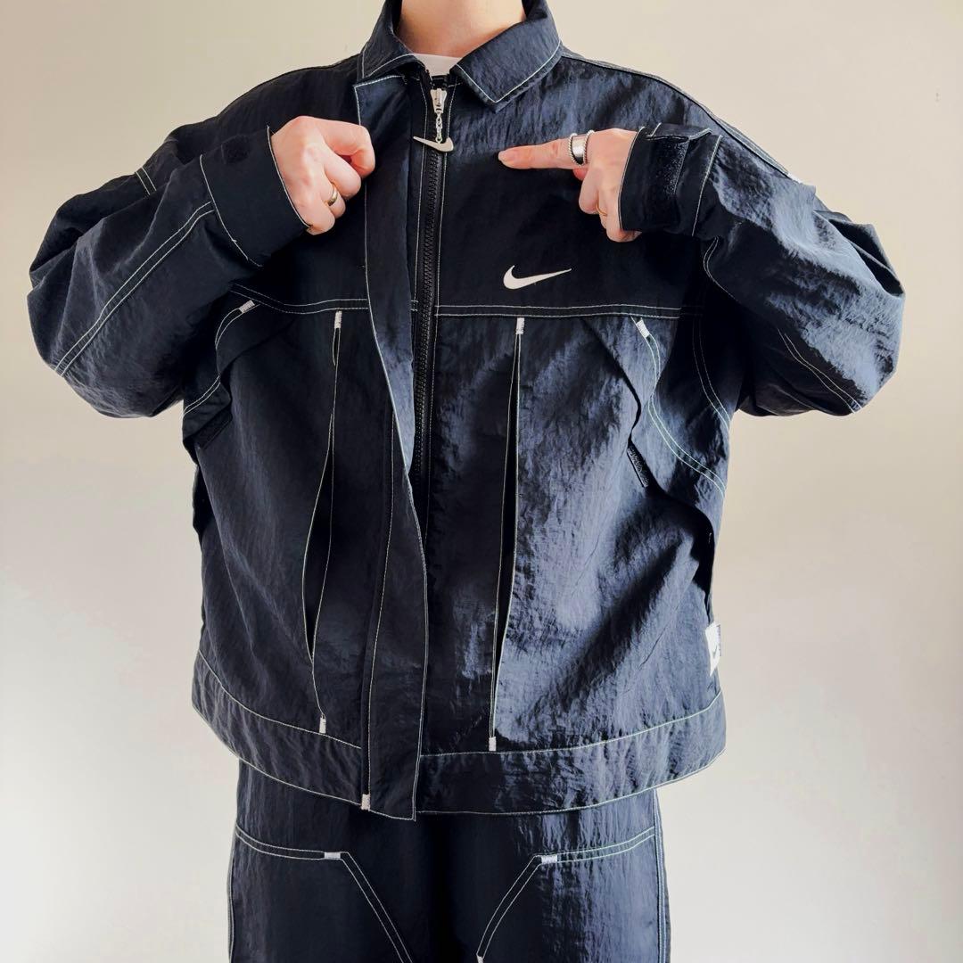 NIKE nylon jacket × pants set up