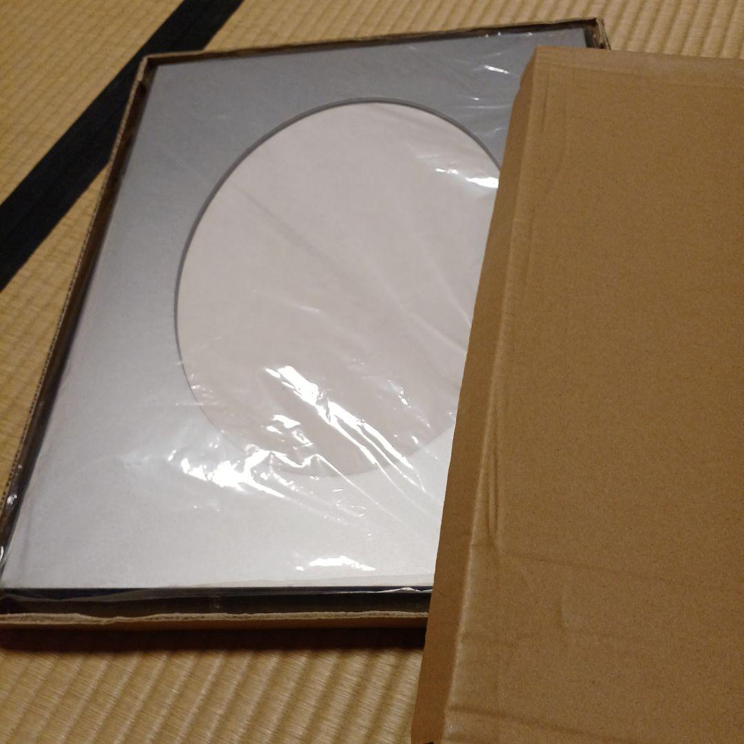 書道　楕円窓額