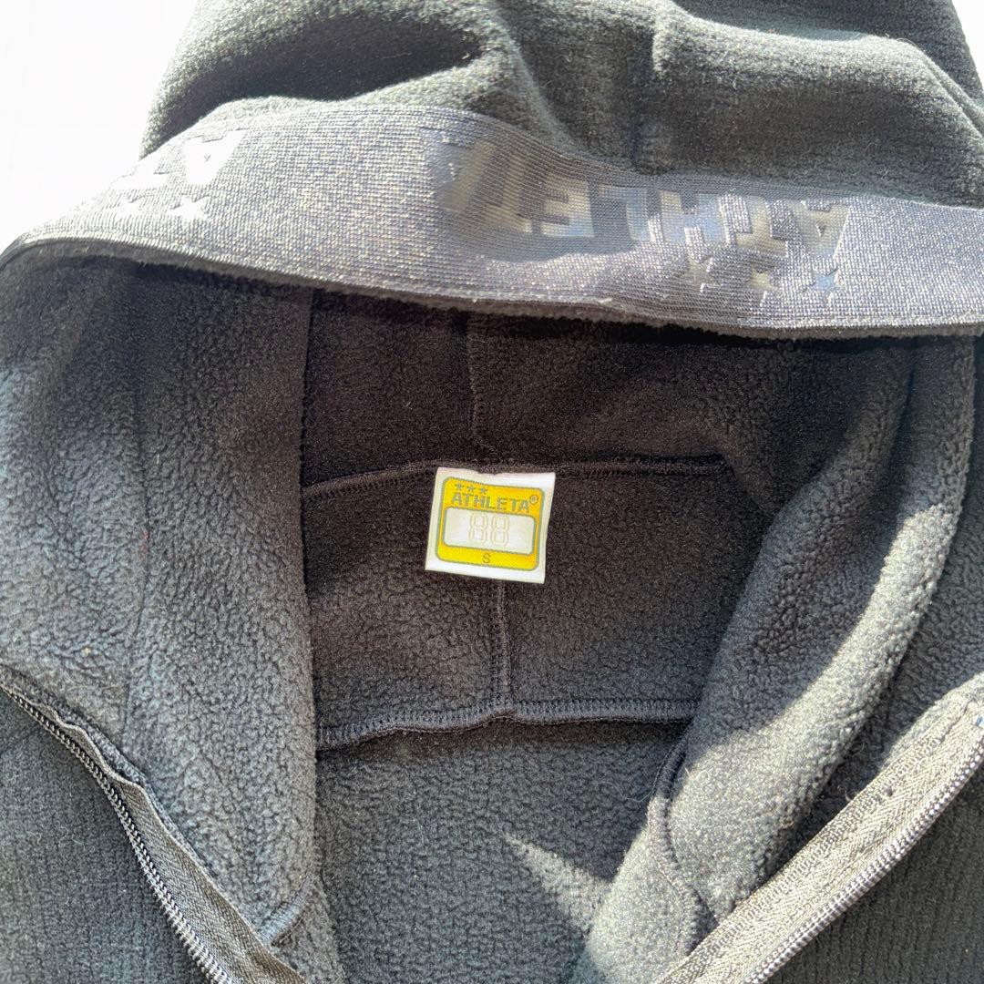 ATHLETA アスレタ ブラック スウェット ジャージ セットアップ 上下 S