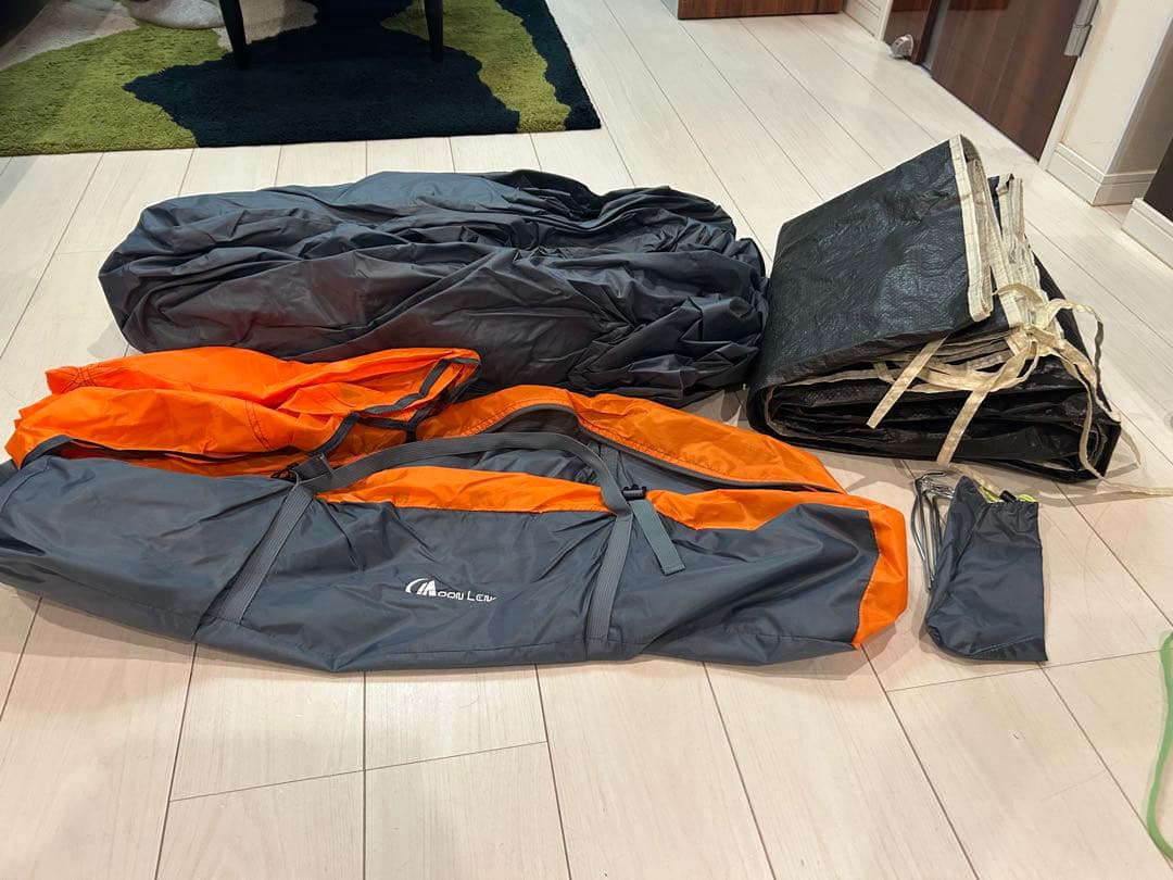 4人用 5人用 ワンタッチテント 簡単 耐水圧2000ｍｍ　グランドシート付