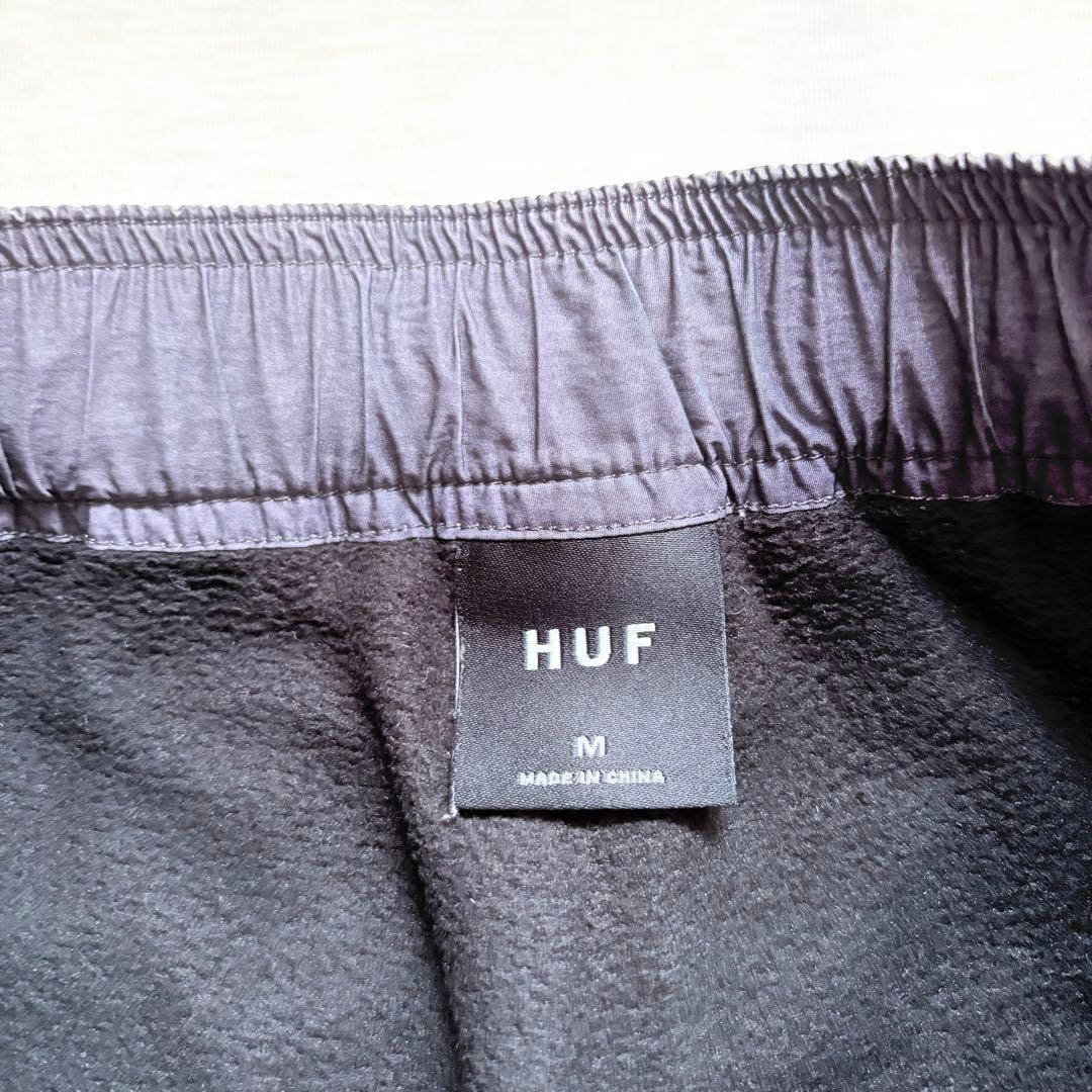 HUF グレー ナイロンインナーフリースパンツ