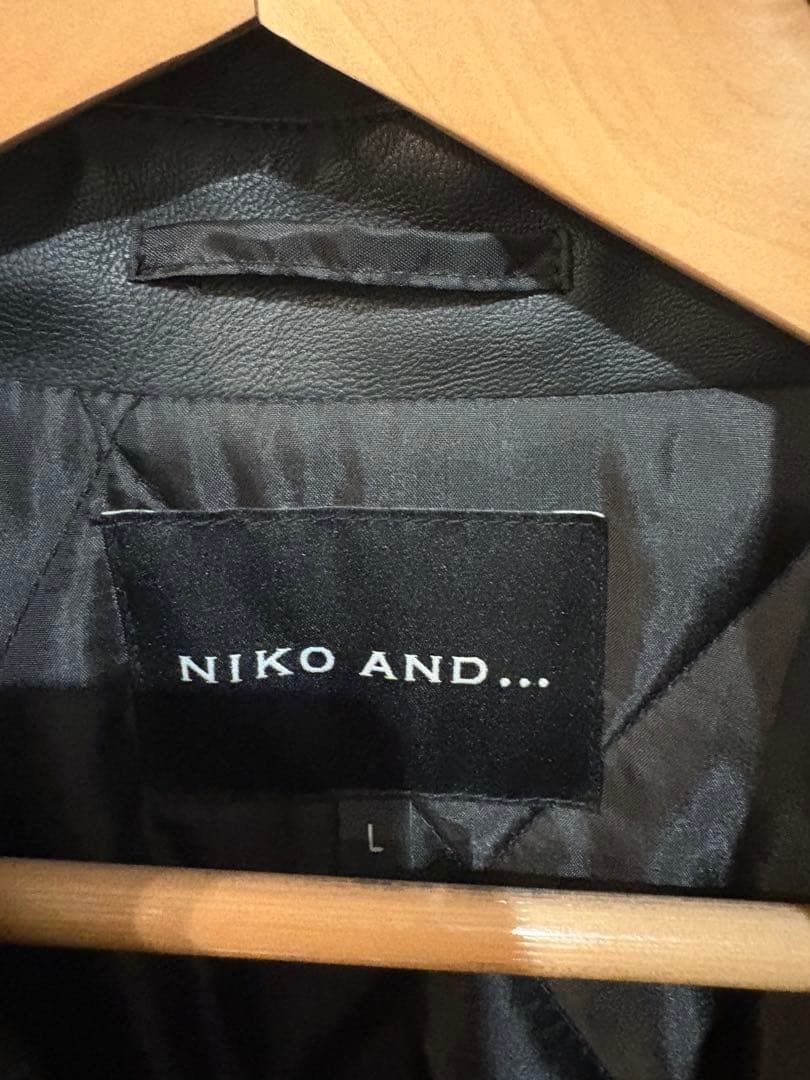 【本日限定最終値下】niko and...◆レザージャケット・ブルゾン/L/