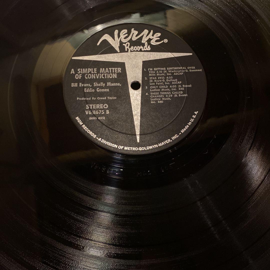 レコード　USオリジナル　bill evans a simple matter