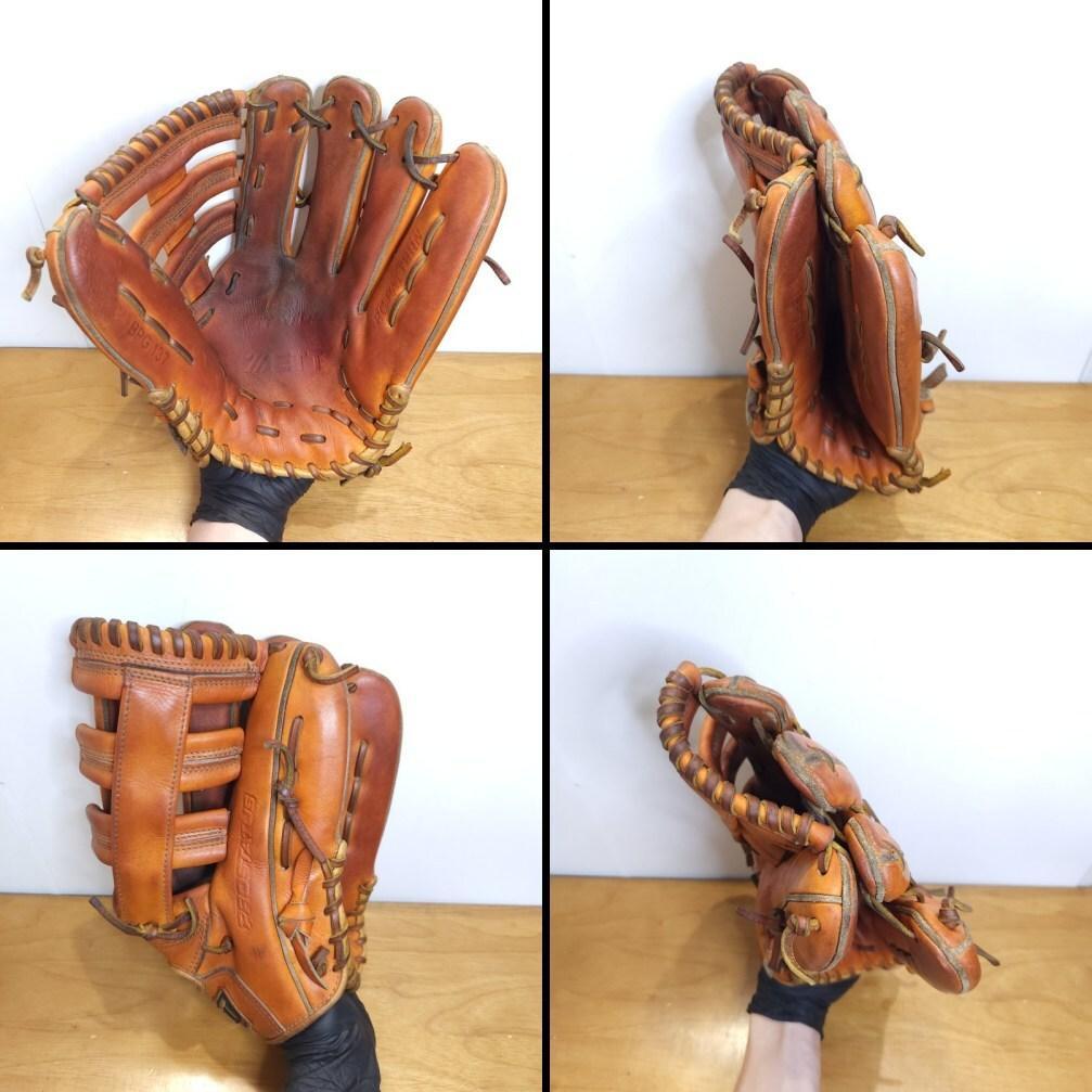 ZETT プロステイタス 日本製 モコモコ刻印 佐藤刻印 外野用 硬式グローブ