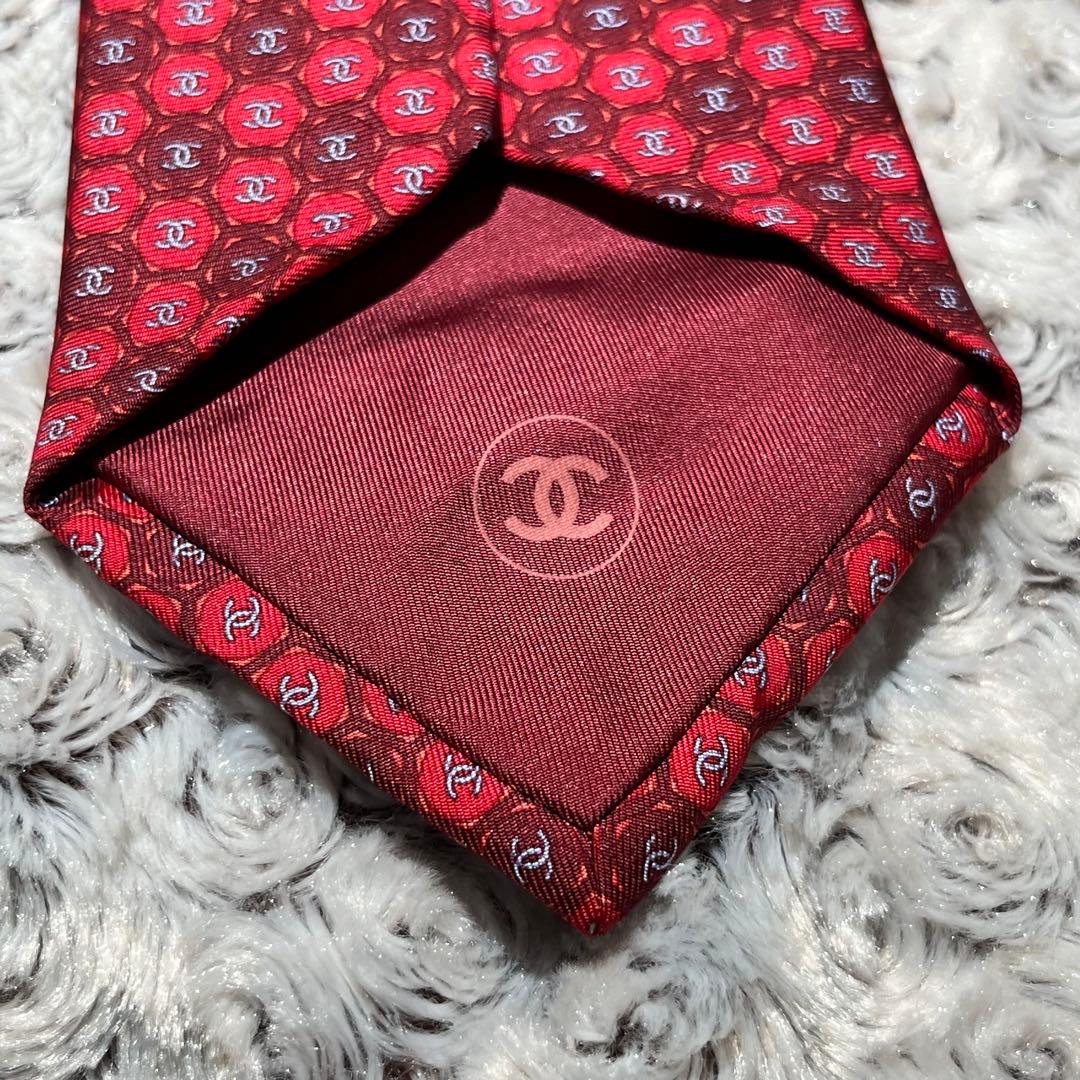 CHANEL ネクタイ　ココマーク