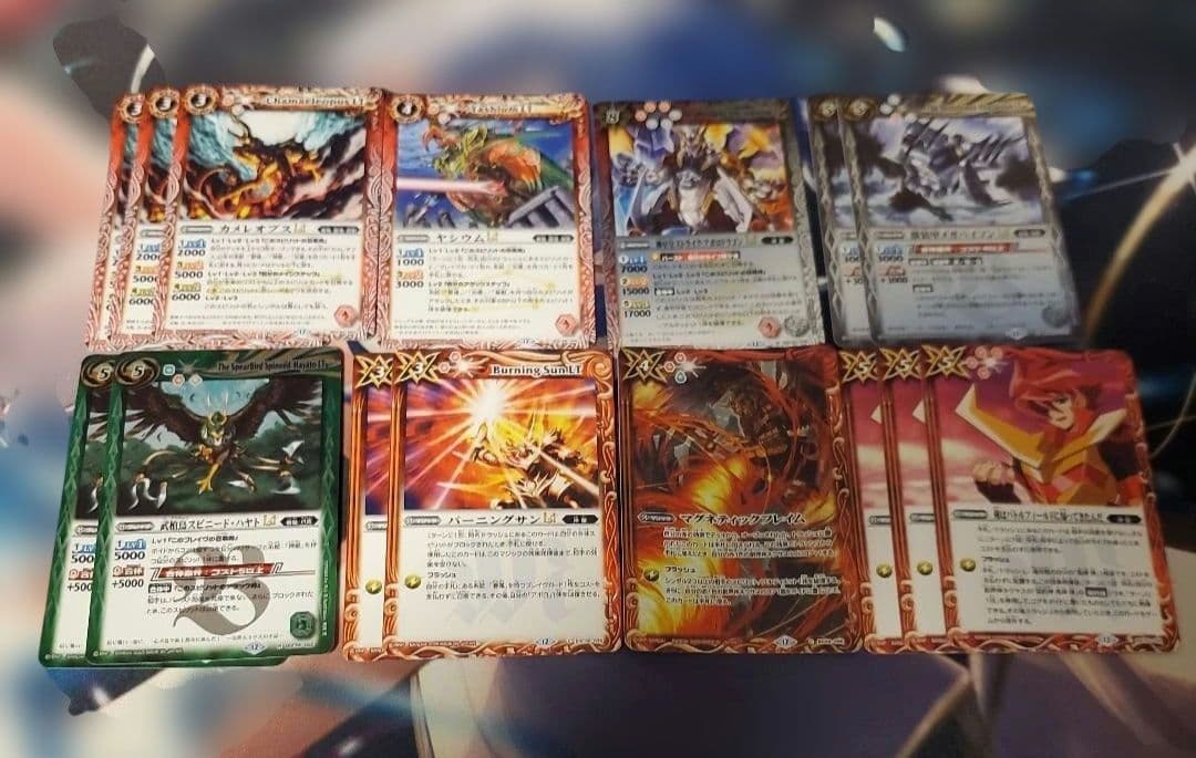 バトスピ 赤神星デッキ 馬神弾 差し替えパーツ付き