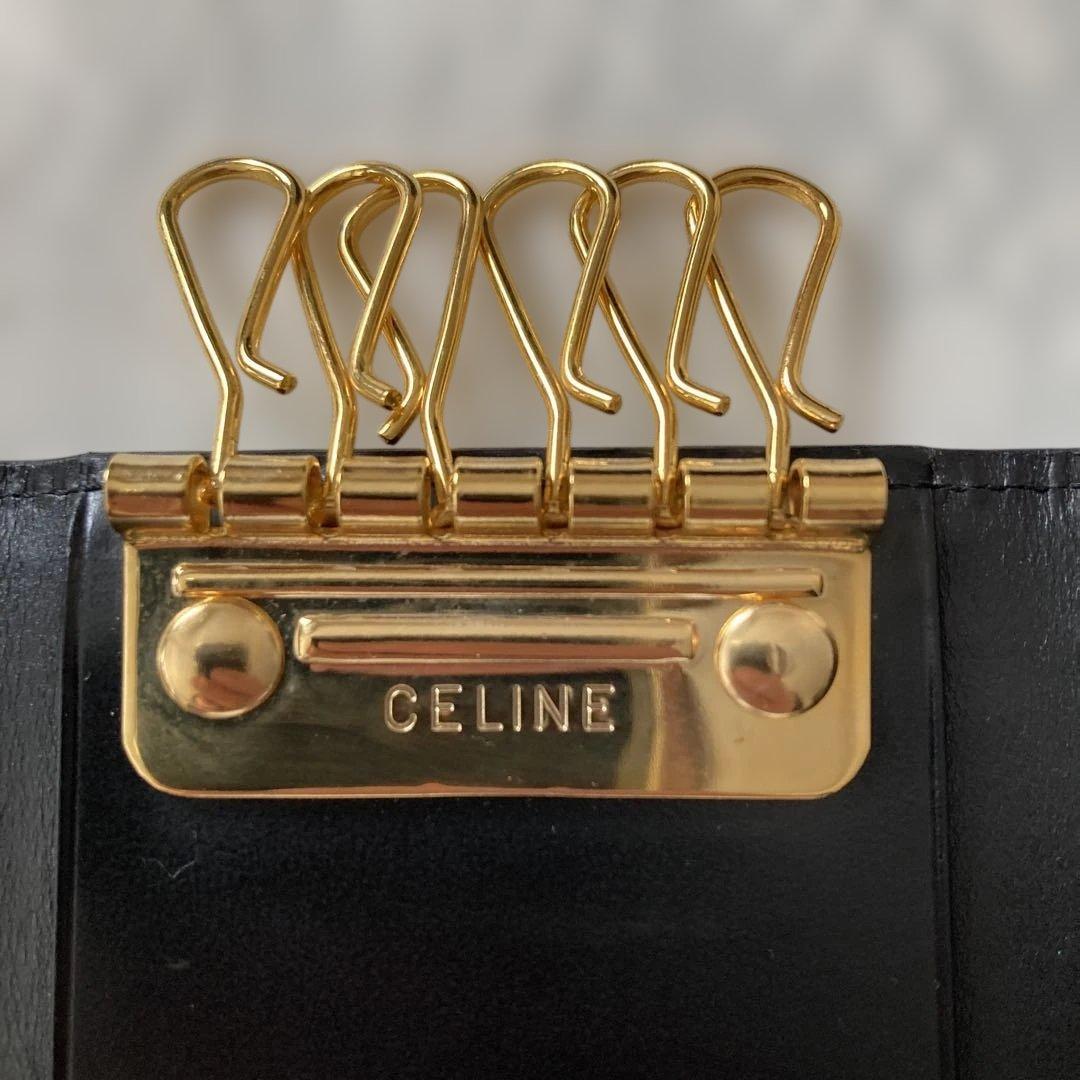 ［美品・未使用］CELINE マカダム柄　6連 キーケース