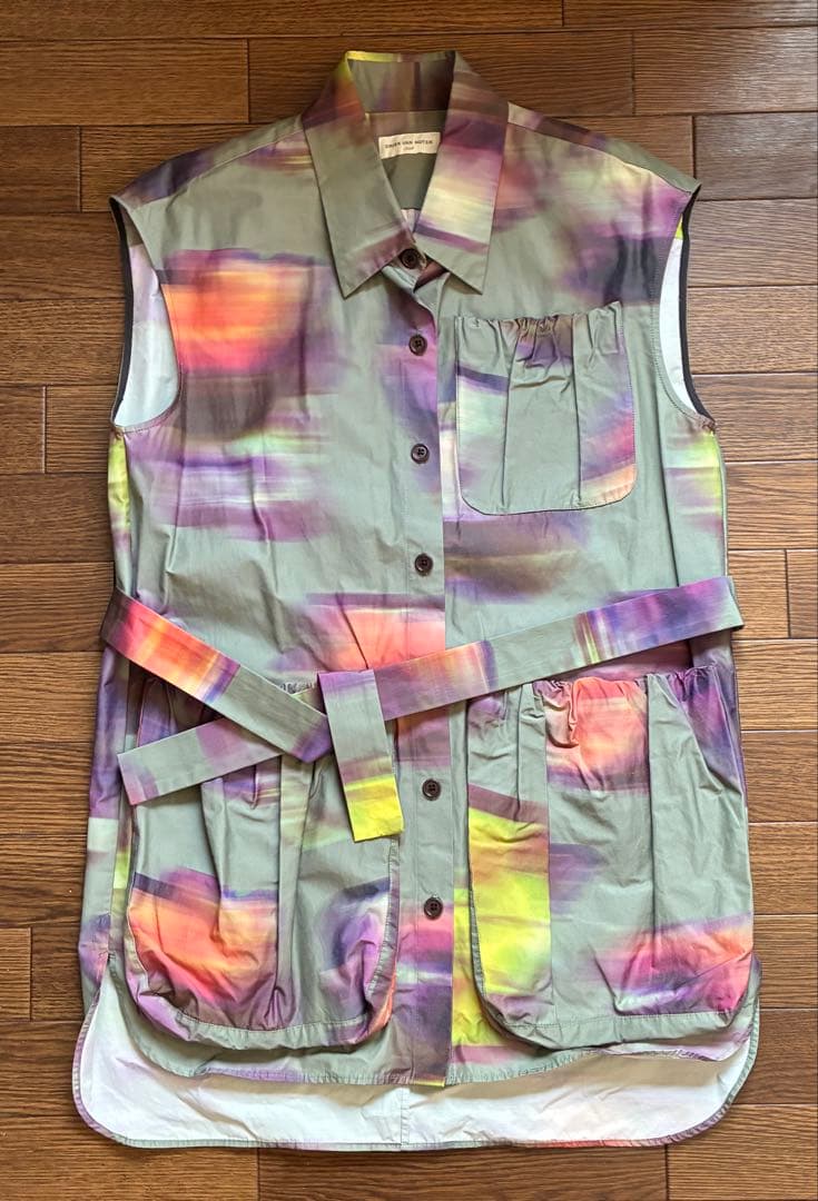Dries van noten ☆ マルチカラー ノースリーブベスト