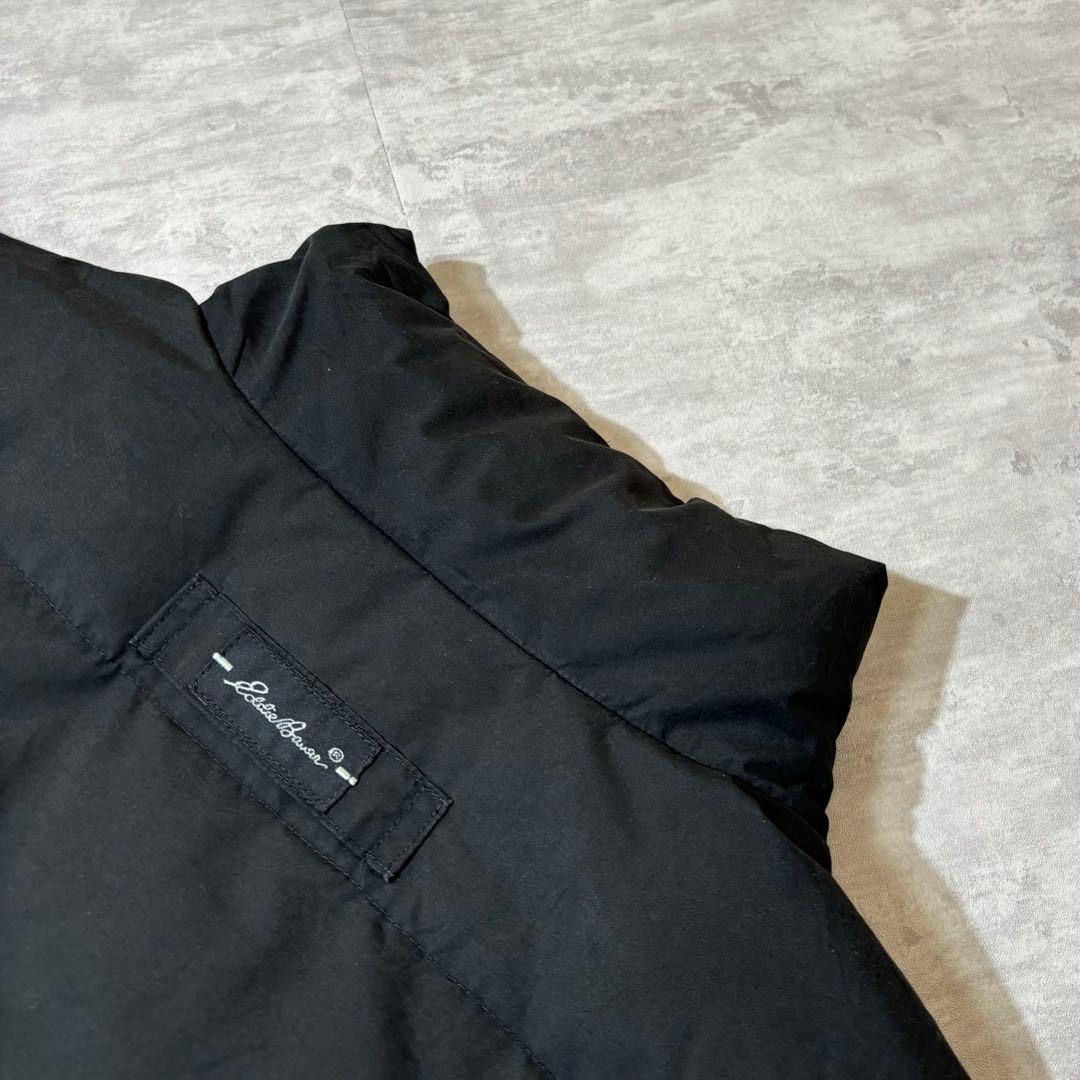 90s Eddie Bauer リバーシブル ダウン ベスト チェック ブラック