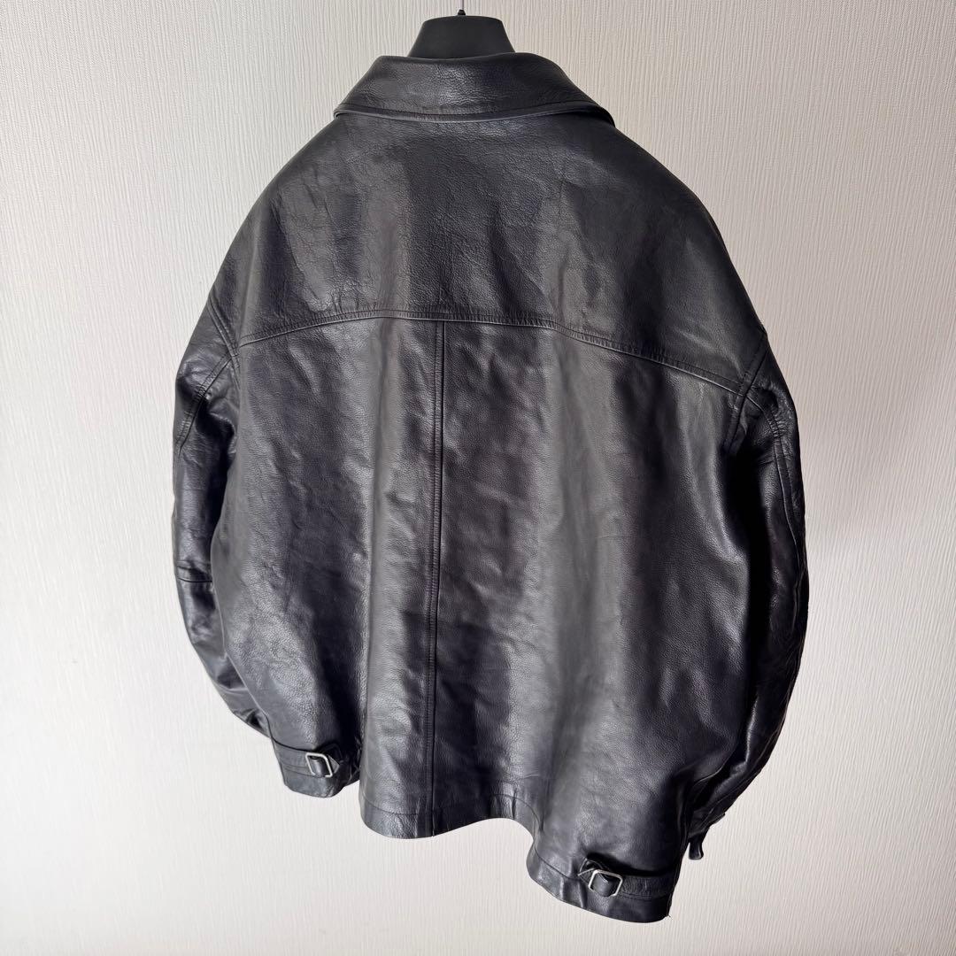 [90s] OLD GAP アルミジップ レザージャケット　ビンテージ 野村訓一