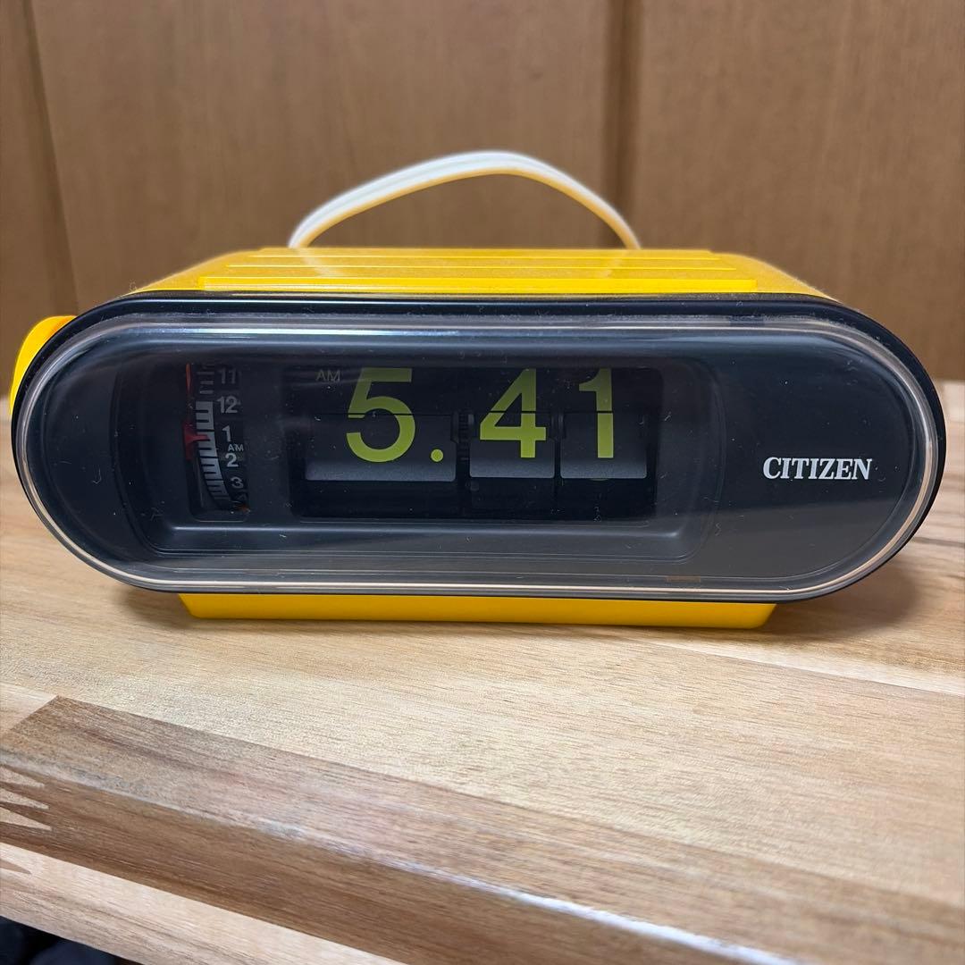 CITIZEN レトロアナログ置時計 パタパタ時計