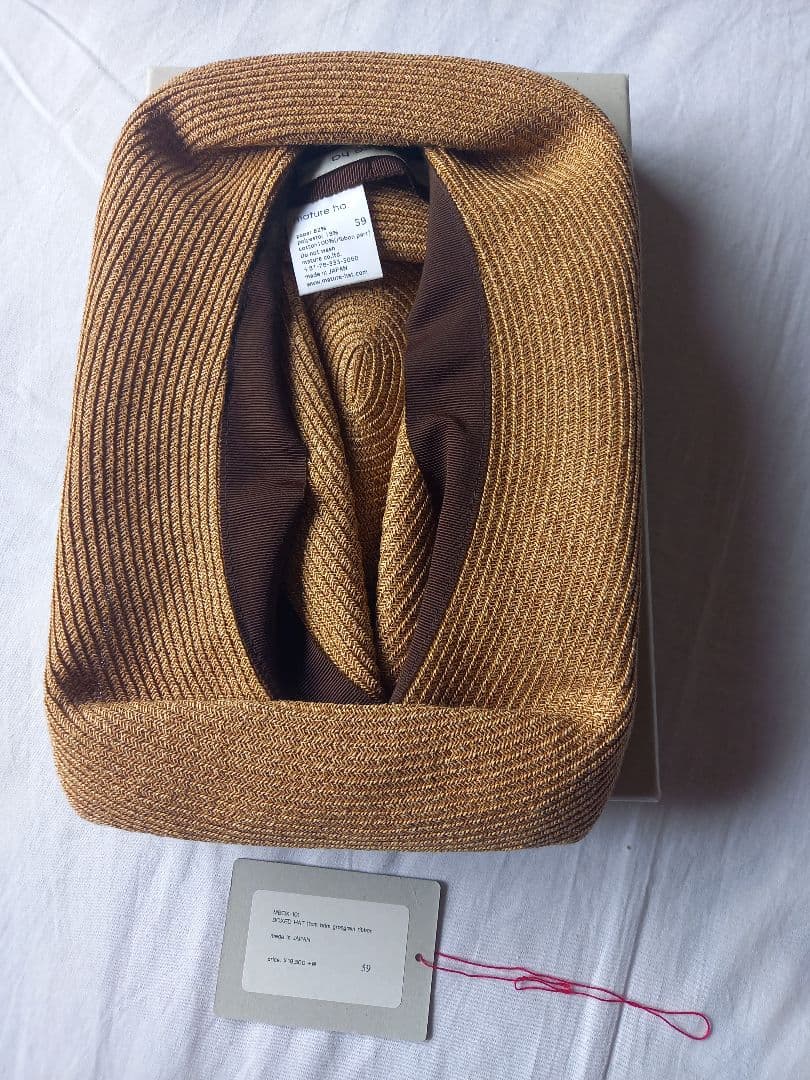 mature ha.マチュアーハ　BOXED HAT 11㎝　サイズ59