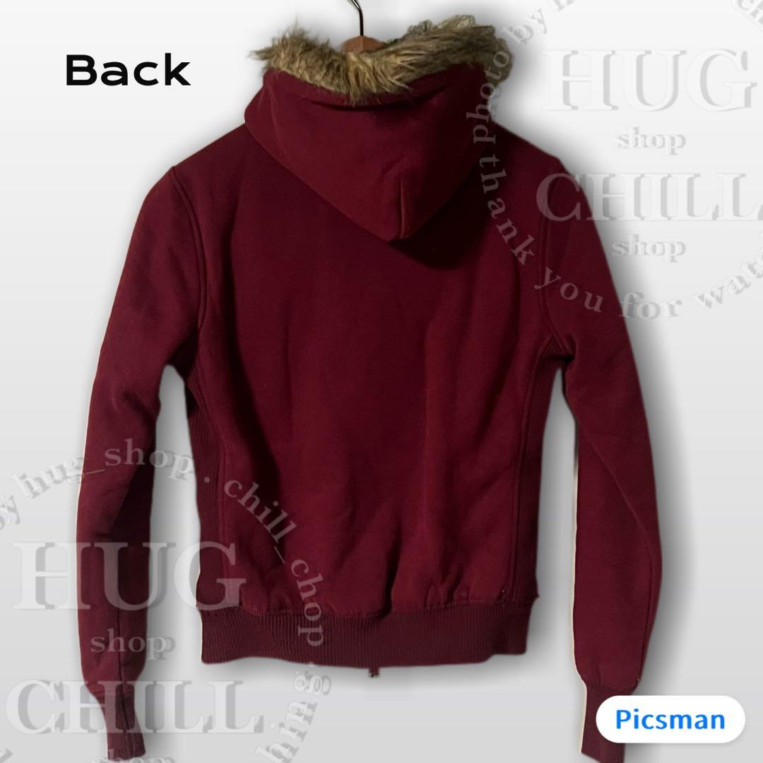 【美品】Abercrombie&Fitch アバクロ ファーダブルジップパーカー