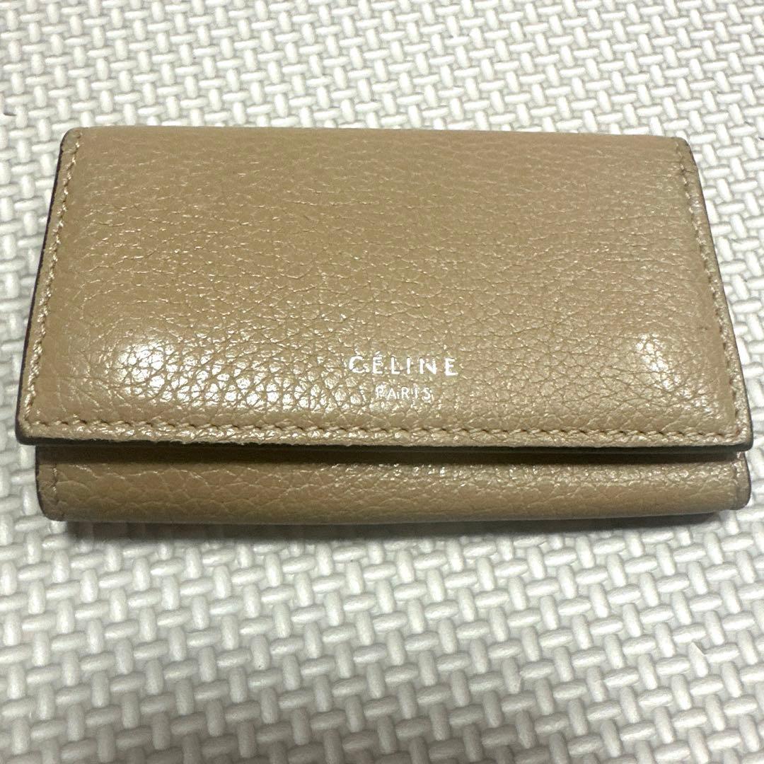 CELINE セリーヌ　旧ロゴ　キーケース フィ ービー バイカラー