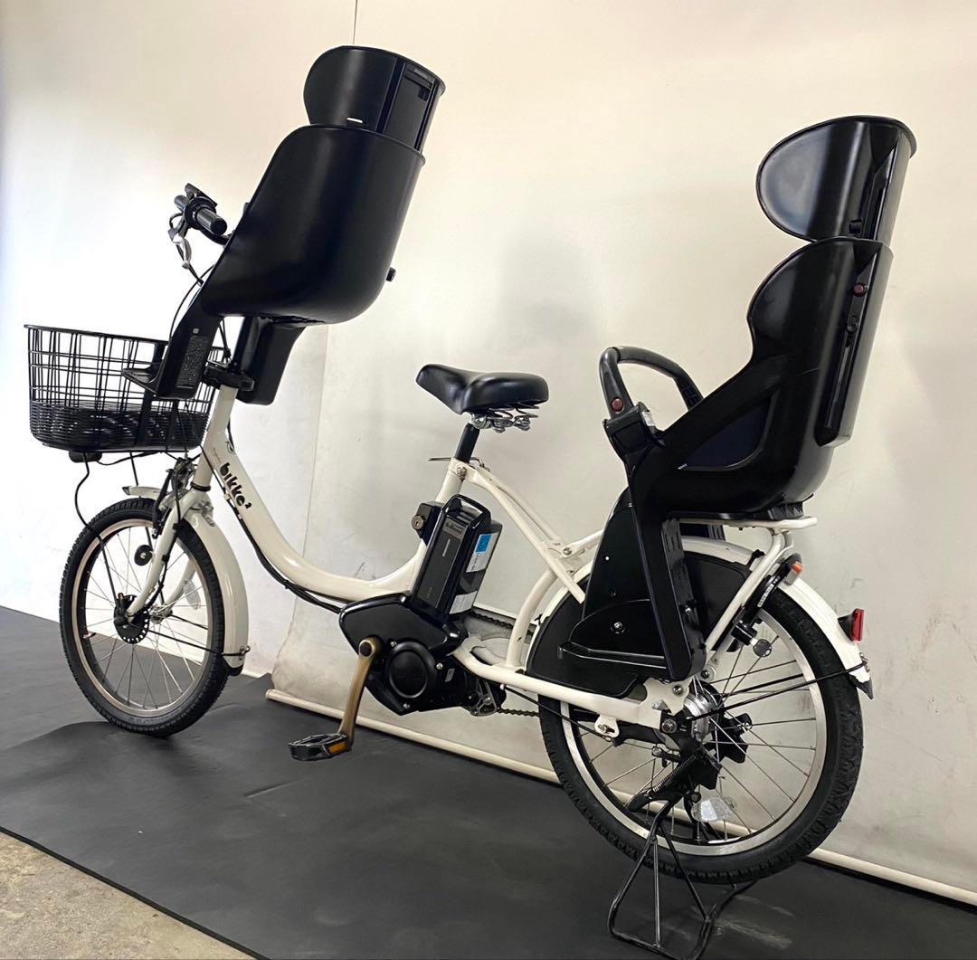 1年保証 ブリヂストン　ビッケ　20インチ　3人乗り 白色　電動アシスト自転車