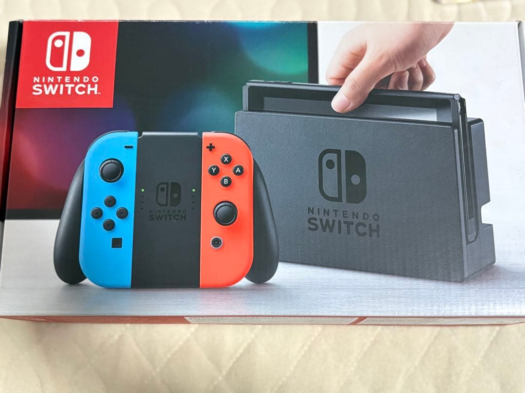 Nintendo Switch 本体 青と赤 Joy-Con その他カセット3点