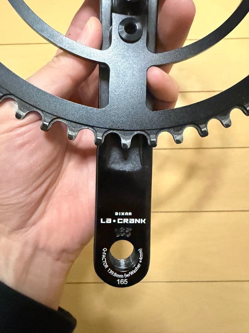 DIXNA LA CRANK 165mm ブラック クランクセット