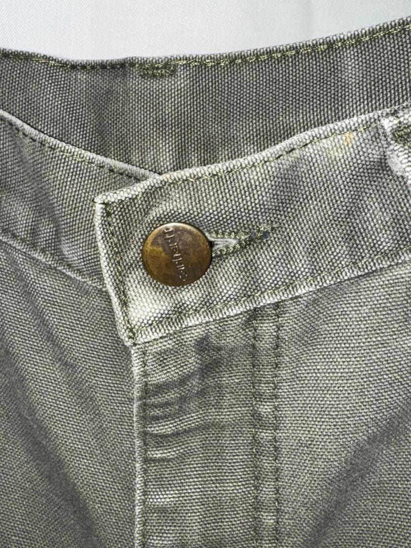 図*夢様 Carhartt B112 カーハート カーキ ダックカーゴカーペンタ