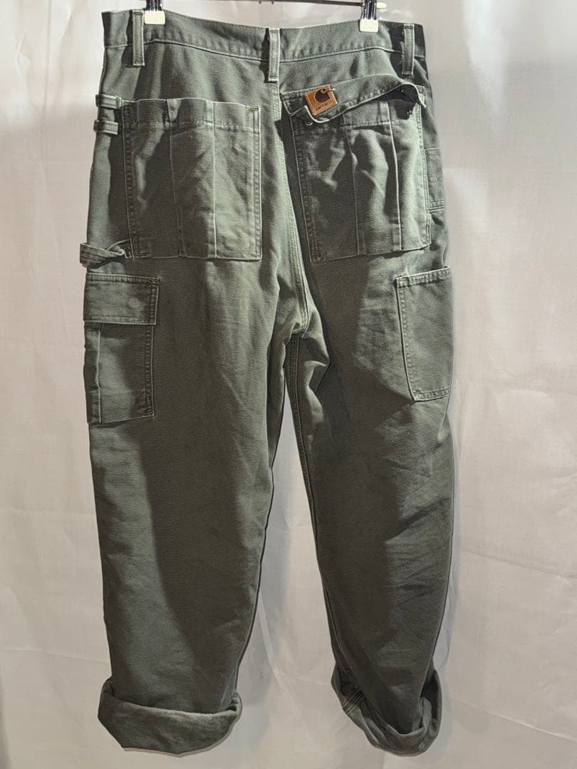 図*夢様 Carhartt B112 カーハート カーキ ダックカーゴカーペンタ