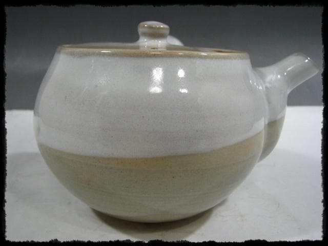 十五代 坂倉 新兵衛 萩 掛分 茶碗６客 急須 茶器揃 茶道具 hk445