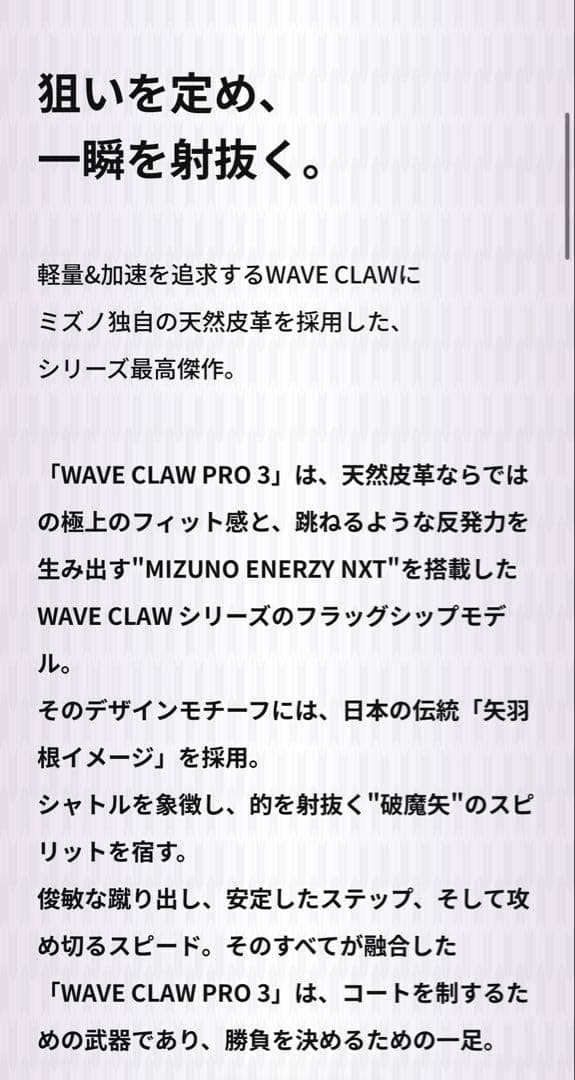 シューズ Mizuno BDSS WAVE CLAW PRO3 26.5