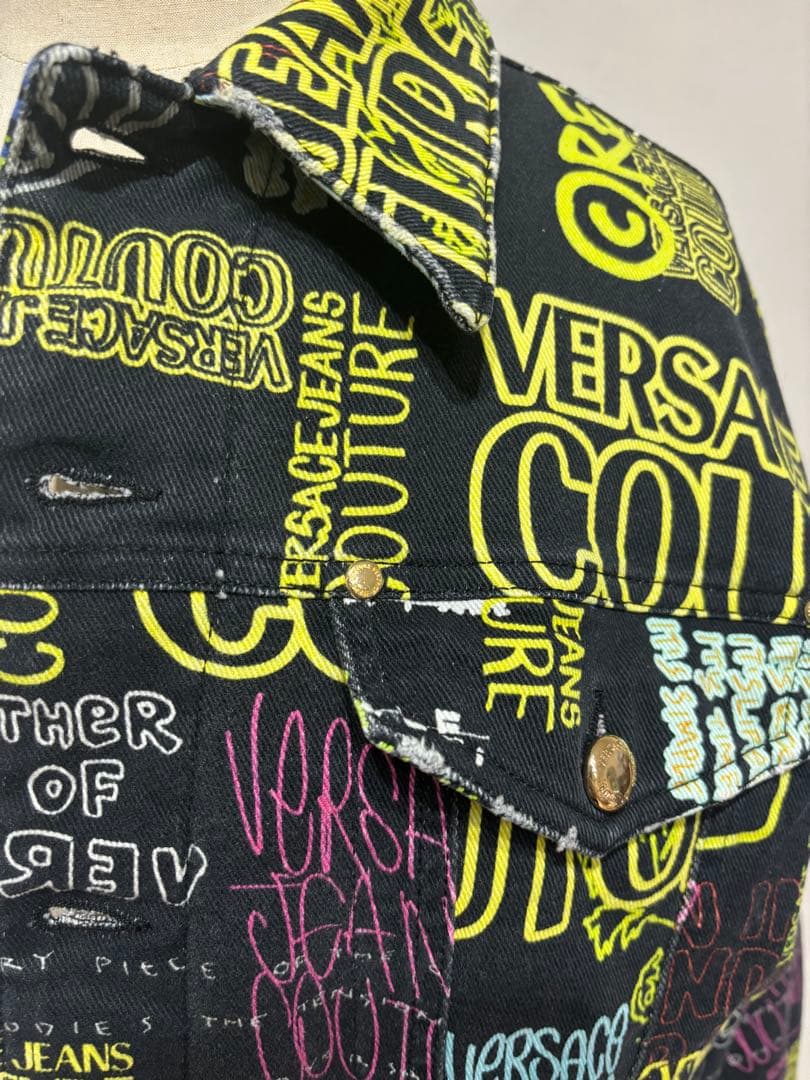 VERSACE jeans couture デニムジャケット 中綿
