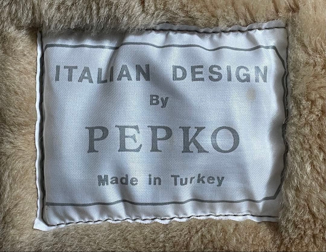 PEPKOペプコ◇トルコ製◇ヴィンテージメンズリアルムートンコート