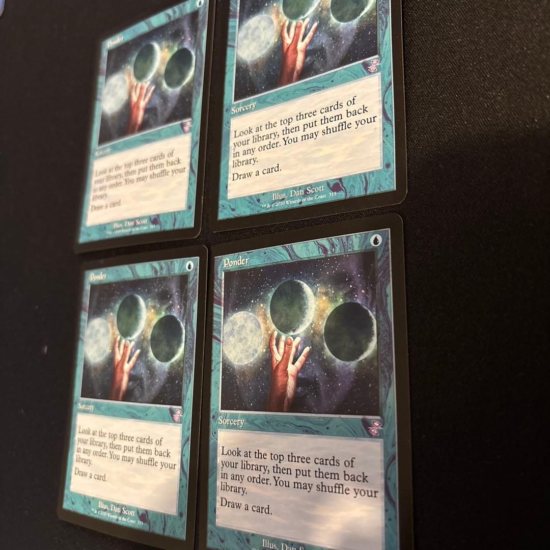 MTG Ponder 思案 x4 TSR 英語 旧版